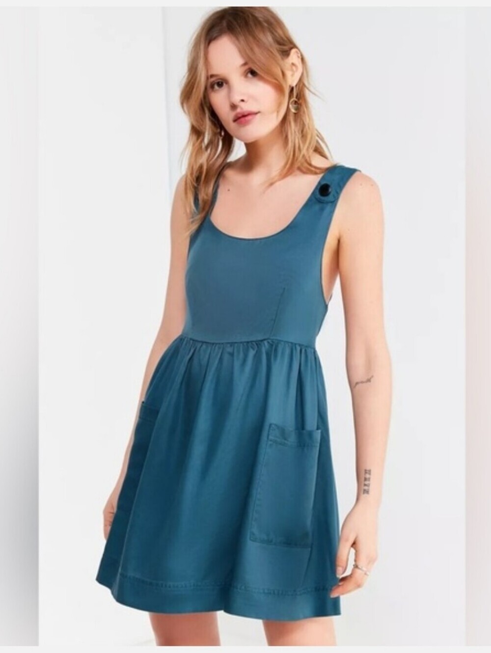 Urban Outfitters Easy Does It Tencel Babydoll Dress Size M